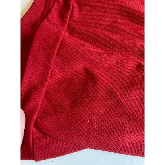 Adidas Long Sleeve Shirt Mens M 1/4 Zip‎ Honda Classic Waffle Golf Deep Red - Picture 9 of 9